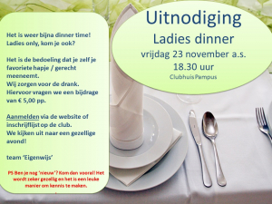 Ladies Dinner 2018